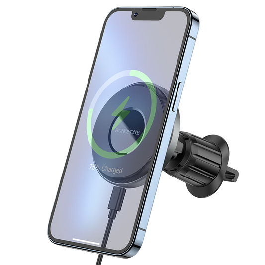 BOROFONE Wireless Charging Strong Magnetic Air Outlet Car Holder