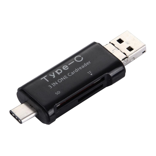 3 In One USB 3.1 Type-C Cardreader
