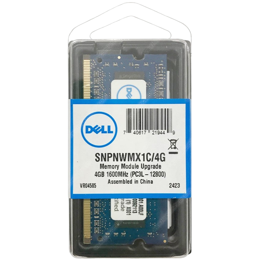 DELL 4GB Certified Memory Module 1 DDR3 1600 (PC3 12800) Dram