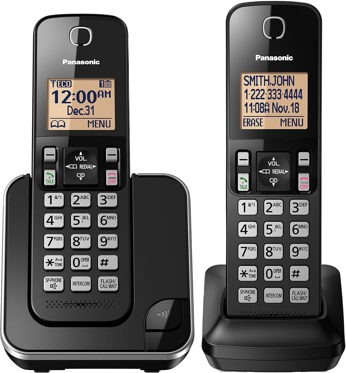 Panasonic DECT 6.0 2 Expandable Cordless Phone with Call Block