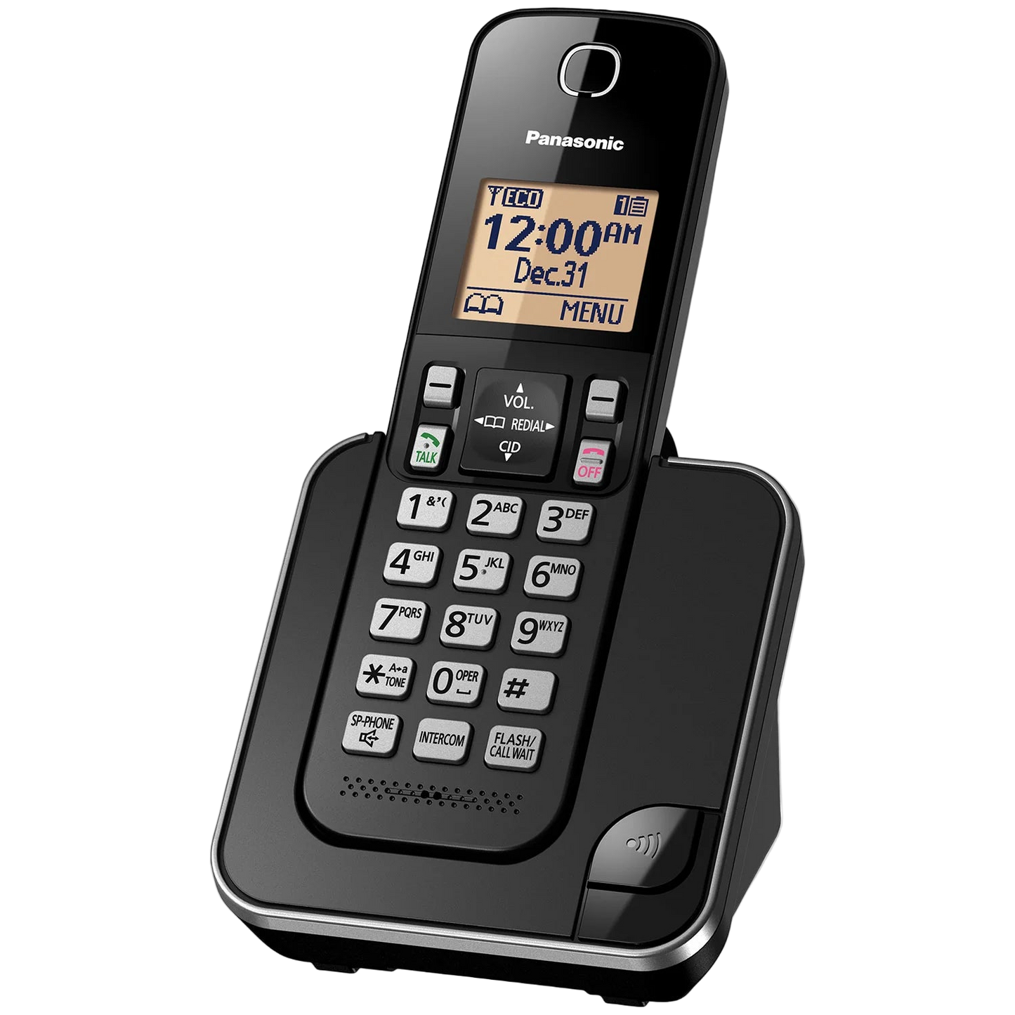 Panasonic DECT 6.0 Expandable Cordless Phone with Answering Machine and Call Block