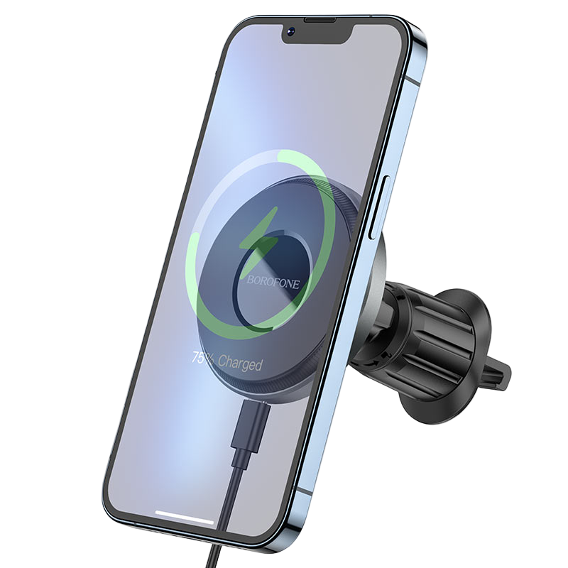 BOROFONE Wireless Charging Strong Magnetic Air Outlet Car Holder