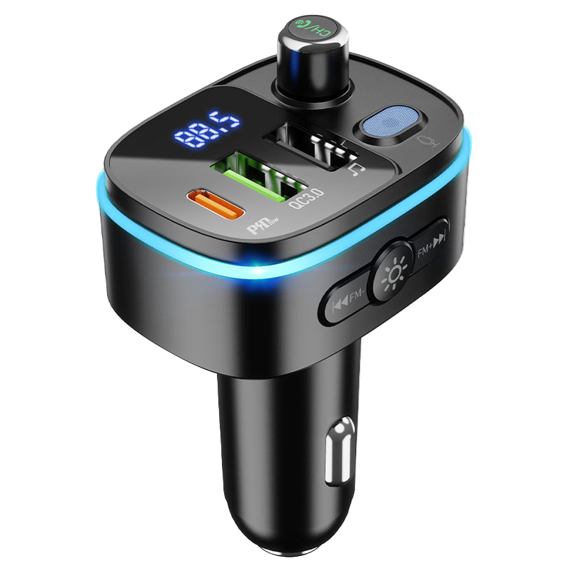 HOCO Car Charger with Bluetooth FM Transmitter