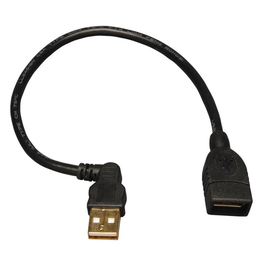 Tripp USB Right-Angle M to USB F Extension Cable